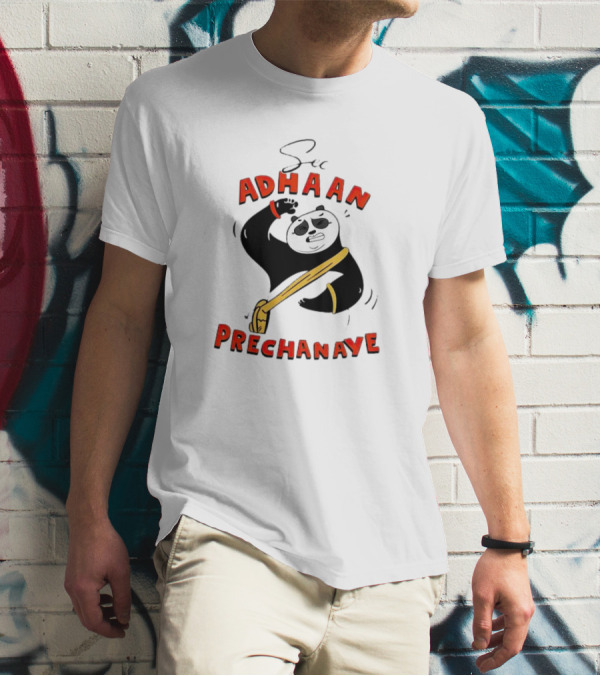 Panda See Adhaan Prechanaiye Kung Fu Pose T-Shirt