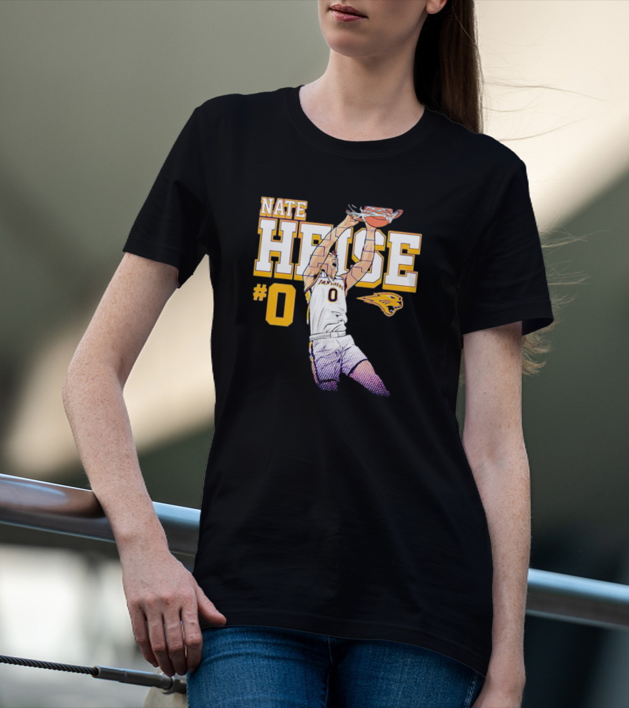 UNI Panthers Basketball Nate Heise Slam Dunk #0 T-Shirt