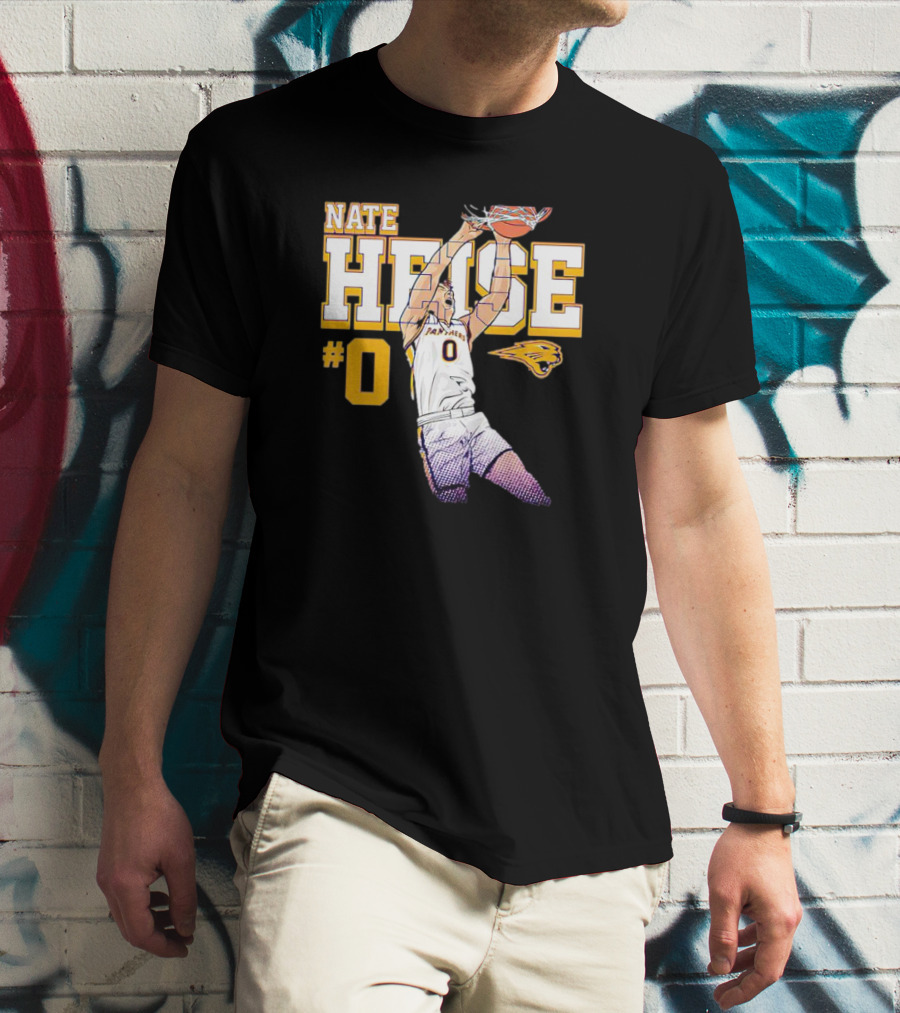 UNI Panthers Basketball Nate Heise Slam Dunk #0 T-Shirt