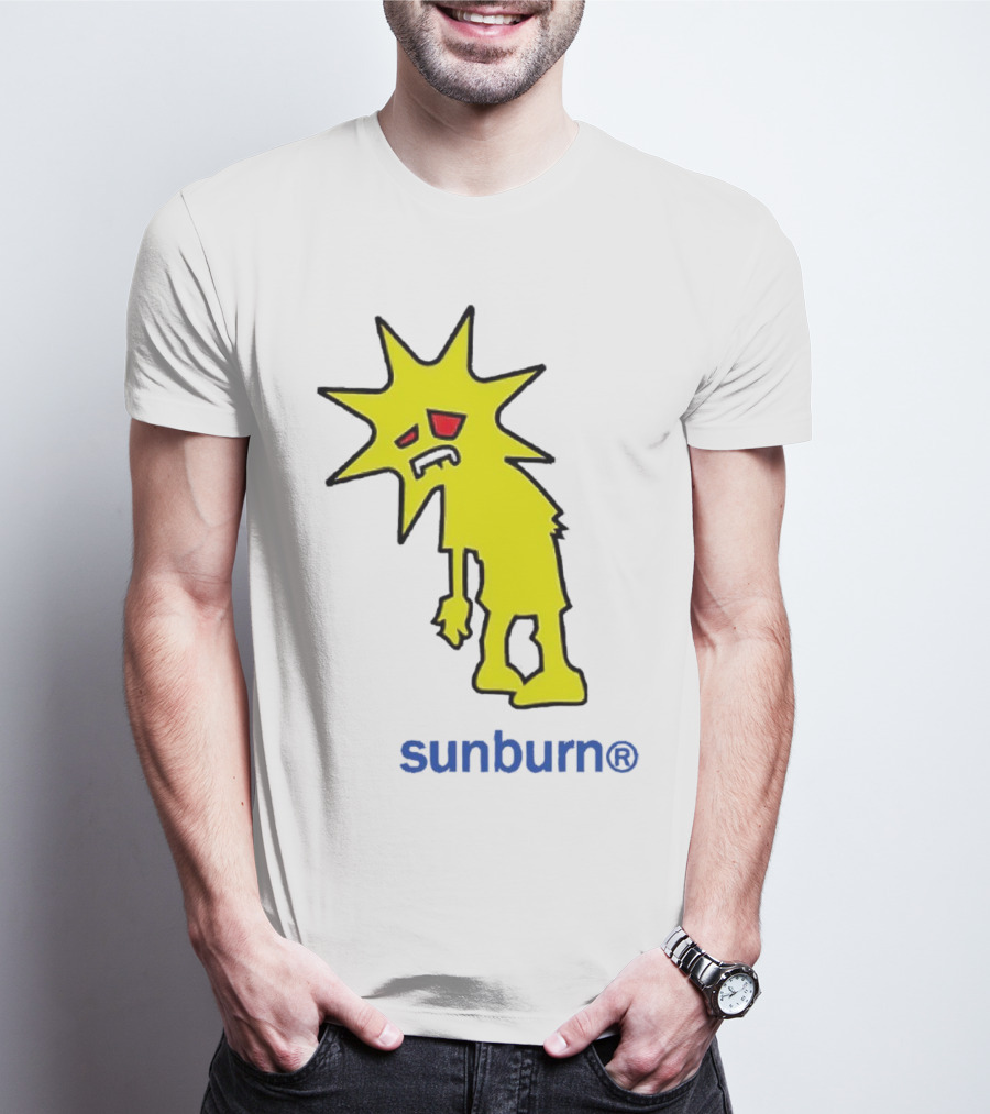 Dominic Fike Sunburn Yellow Sad Character T-Shirt