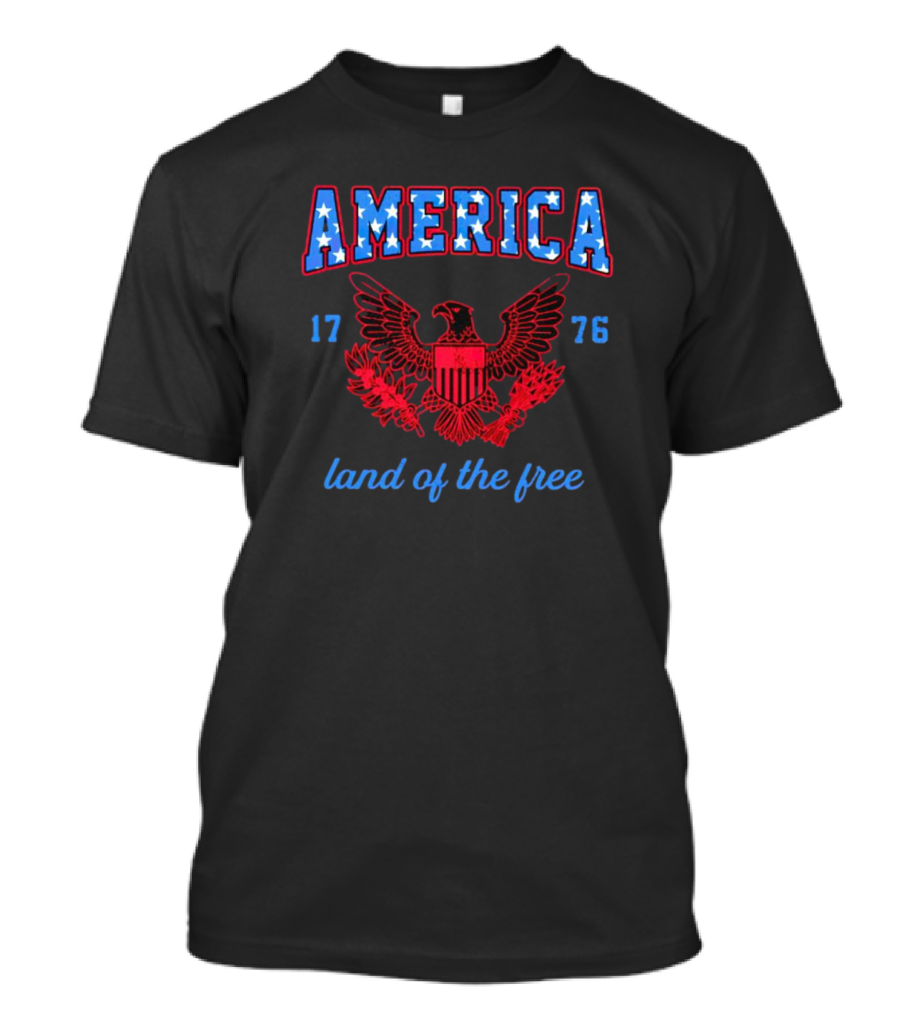 America 1776 Eagle Land Of The Free 4th Of July T-Shirt