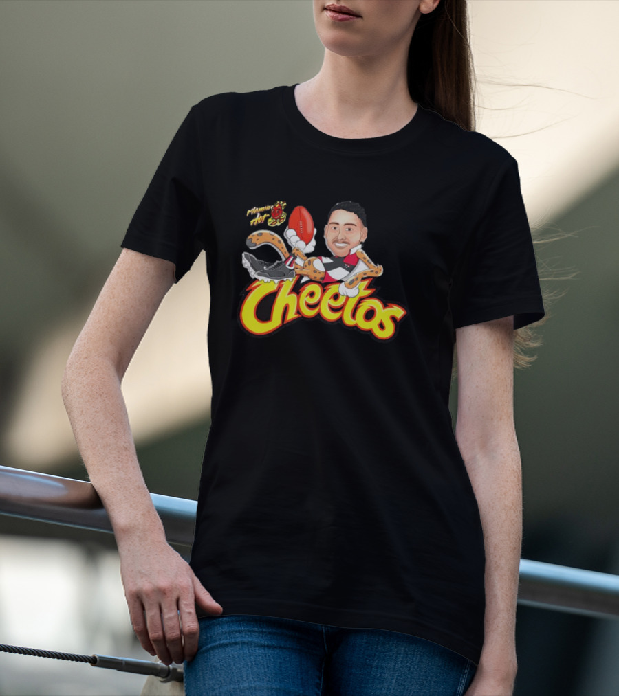 Flamin' Hot Cheetos Football Character Mashup T-Shirt