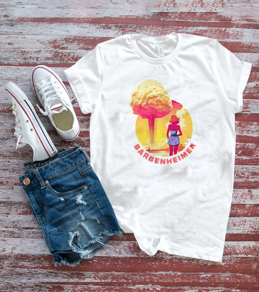 Barbie Oppenheimer Barbenheimer Sunset Silhouette Explosion T-Shirt