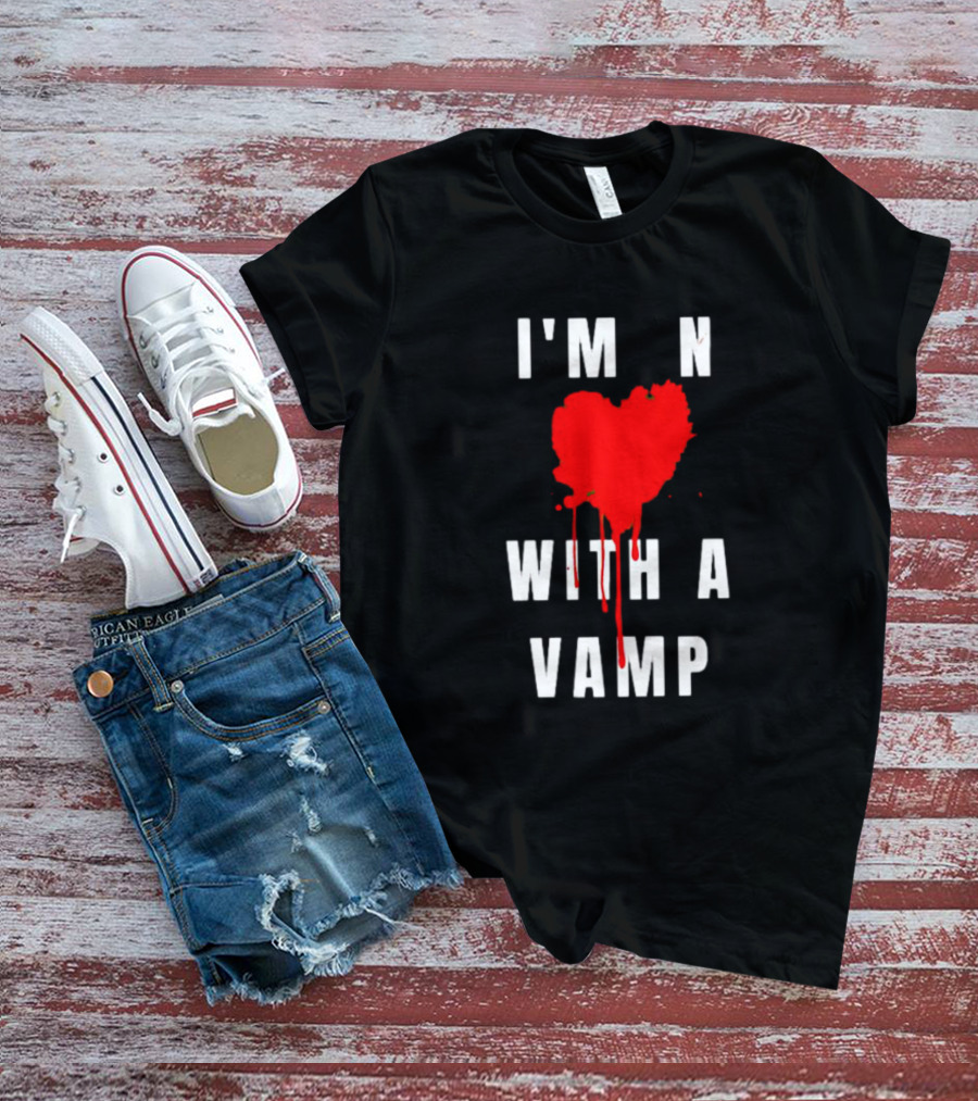 I'm In Love With A Vampire Blood Heart T-Shirt