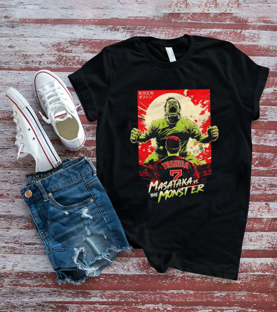 Yoshida 7 Masataka Vs The Monster Japan Boston T-Shirt