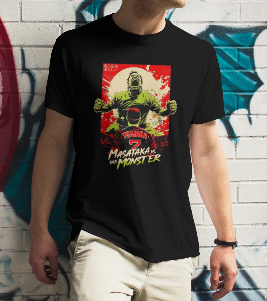 Yoshida 7 Masataka Vs The Monster Japan Boston T-Shirt