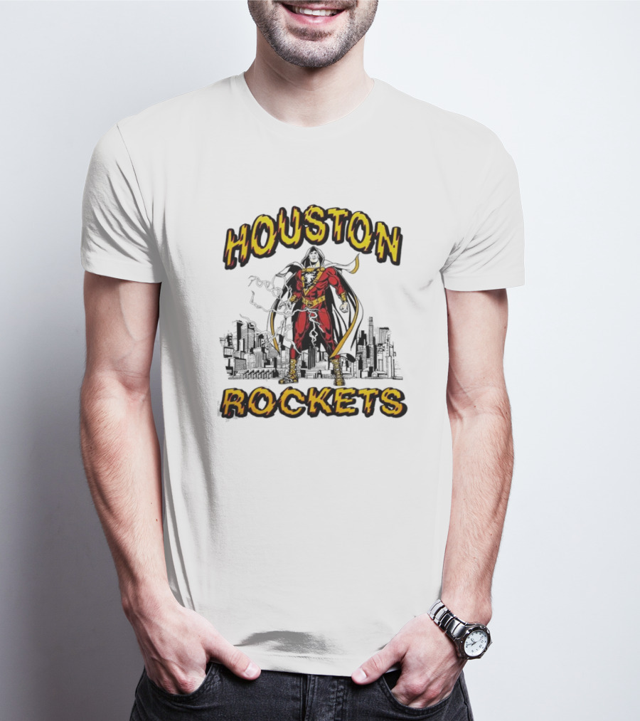 Shazam Houston Rockets Collaboration Hero T-Shirt