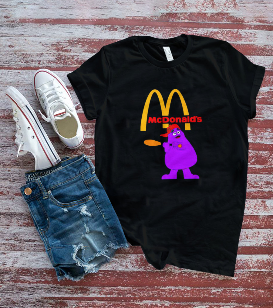 Grimace Baseball Bat McDonald's T-Shirt