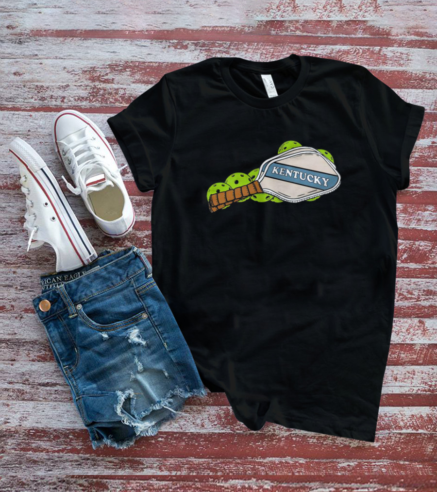Kentucky Pickleball Paddle And Balls T-Shirt