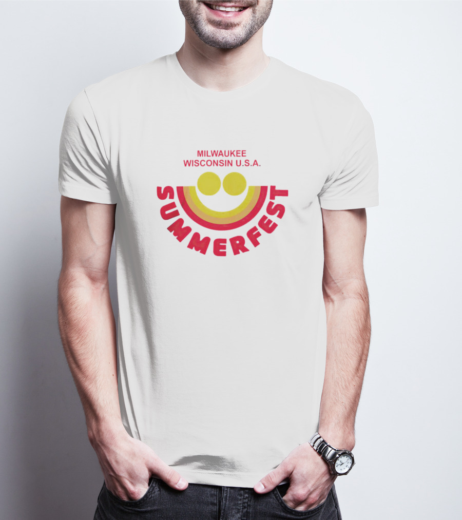Milwaukee Wisconsin USA Summerfest Iconic Smile T-Shirt