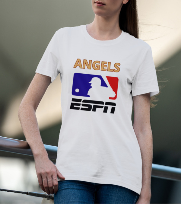 ANGELS ESPN MLB Logo Parody Baseball T-Shirt