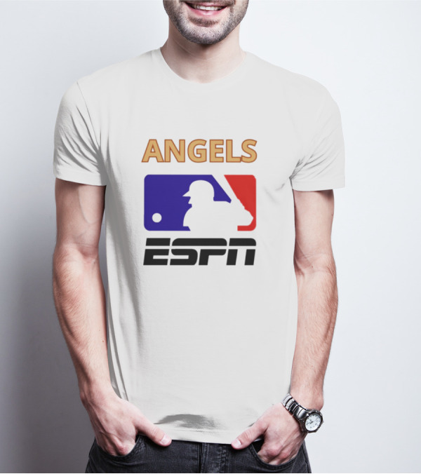 ANGELS ESPN MLB Logo Parody Baseball T-Shirt