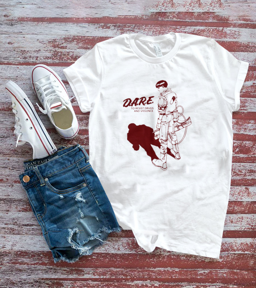 D.A.R.E. To Resist Drugs And Violence With Sci-Fi Warrior Visual T-Shirt