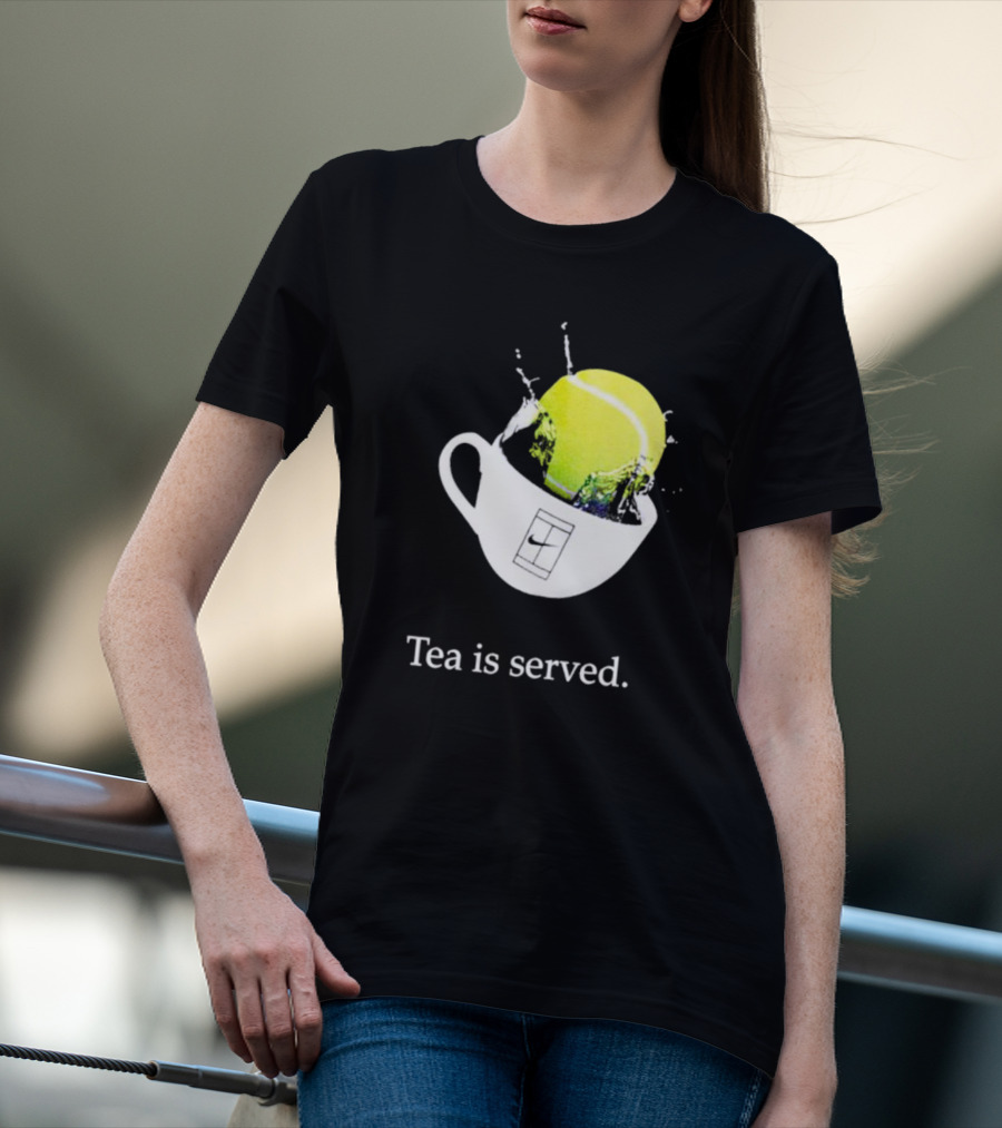Paula Badosa Tennis Tea Is Served With Splashing Ball And Cup T-Shirt