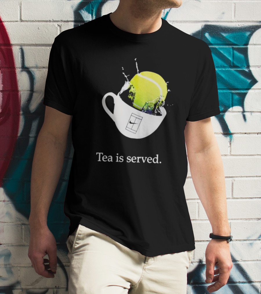 Paula Badosa Tennis Tea Is Served With Splashing Ball And Cup T-Shirt