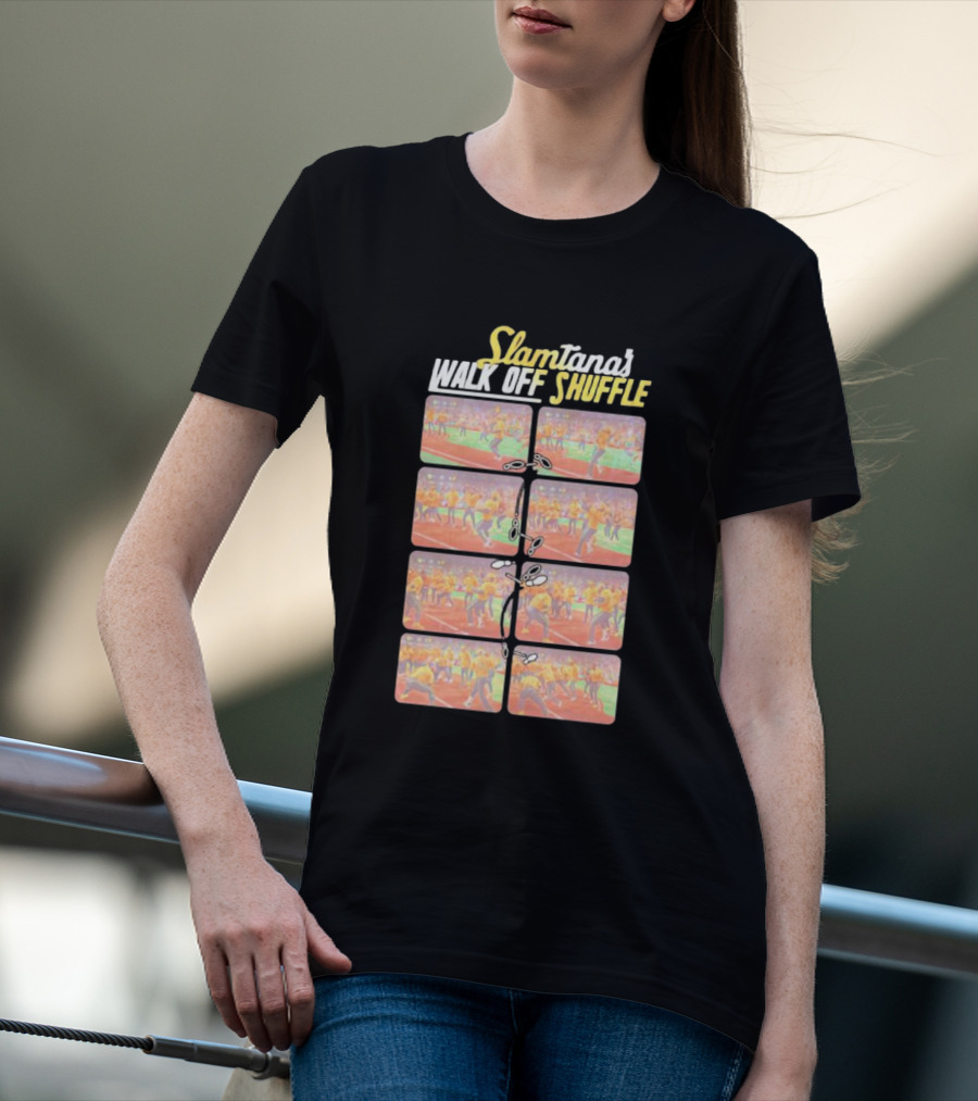Slamtana's Walk Off Shuffle Comic Strip Sequence T-Shirt