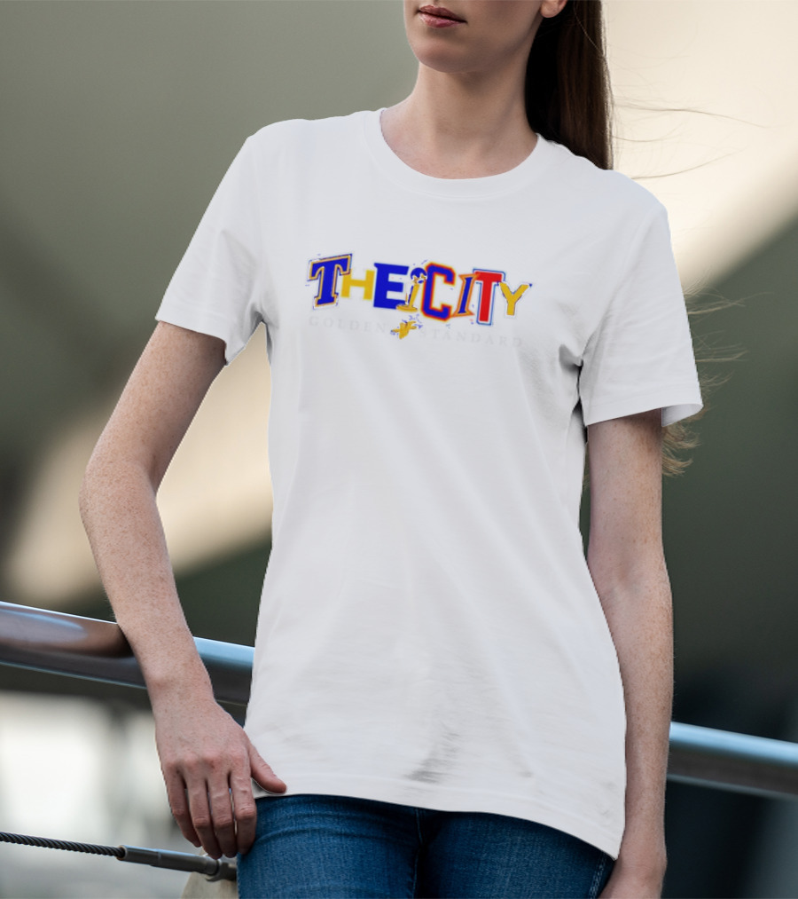 The City Golden Standard Mixed Font Basketball T-Shirt