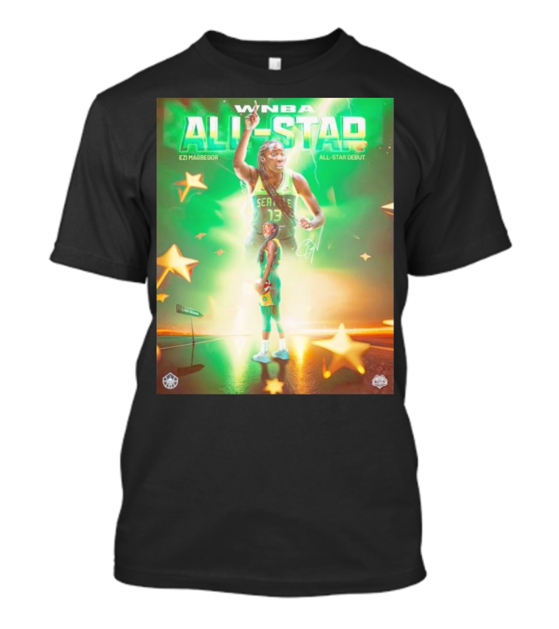 WNBA All-Star Ezi Magbegor Seattle All-Star Debut T-Shirt