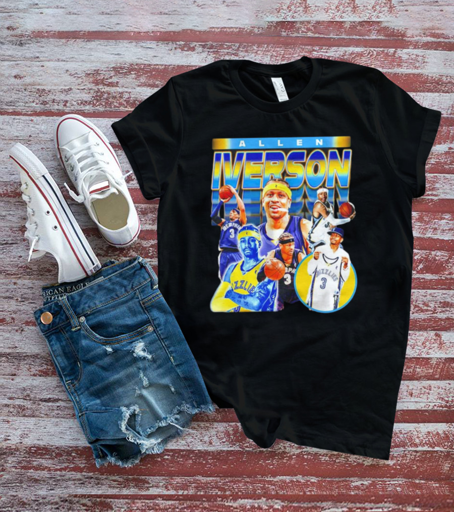 Allen Iverson Grizzlies Basketball Player Highlights T-Shirt