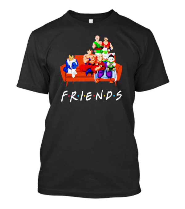 Dragon Ball Z Friends Couch Characters T-Shirt