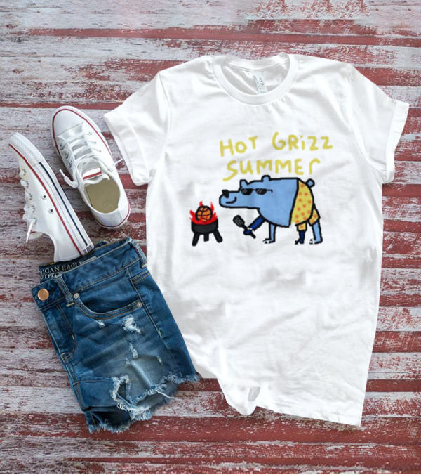 Memphis Grizzlies Hot Grizz Summer BBQ Bear Shorts Sunglasses T-Shirt
