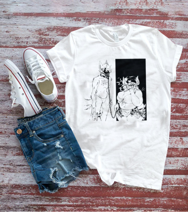 The Muzzle Furry Chain Anthro Duo T-Shirt