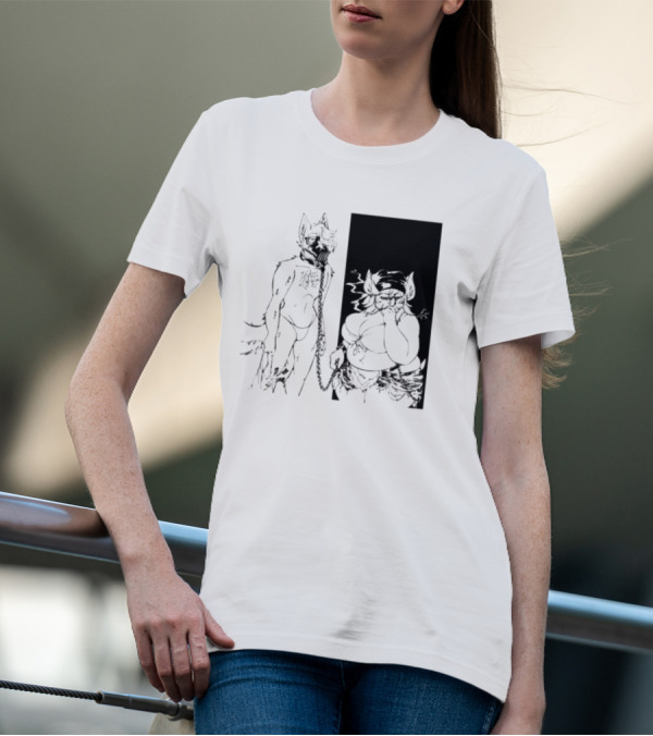 The Muzzle Furry Chain Anthro Duo T-Shirt