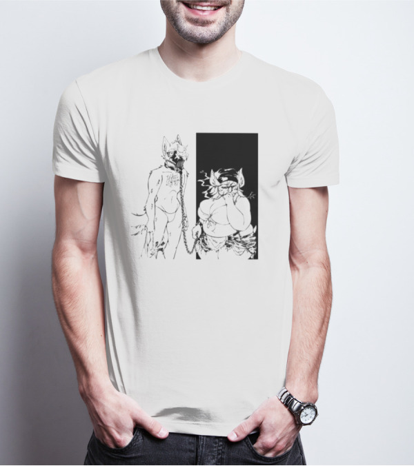 The Muzzle Furry Chain Anthro Duo T-Shirt