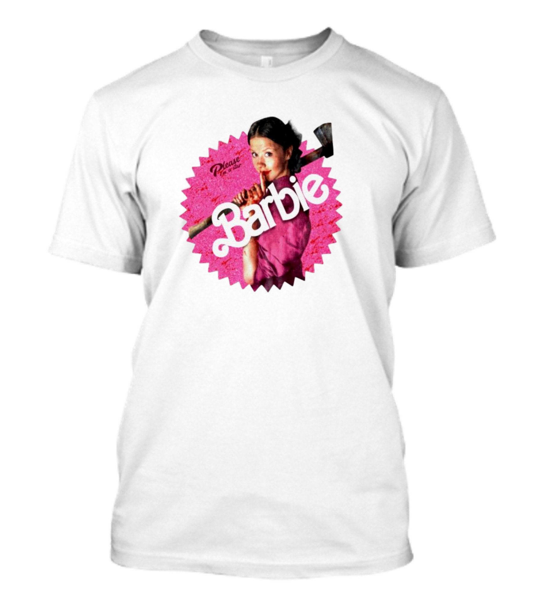 Please I'm A Star Barbie Pink Circle T-Shirt