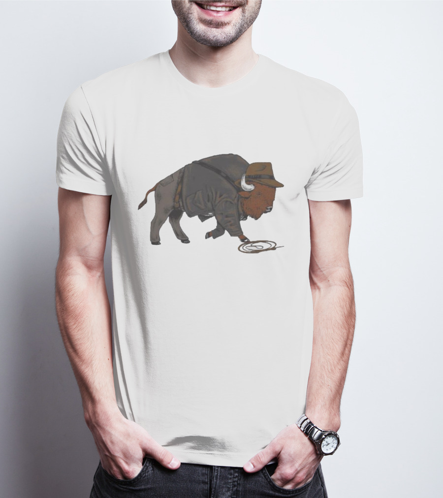 Buffalo Jones Cowboy Western Lasso Adventure T-Shirt