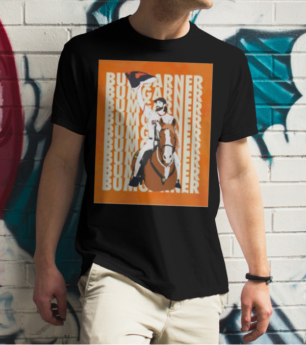Bumgarner Riding Horse Giants Baseball Victory T-Shirt