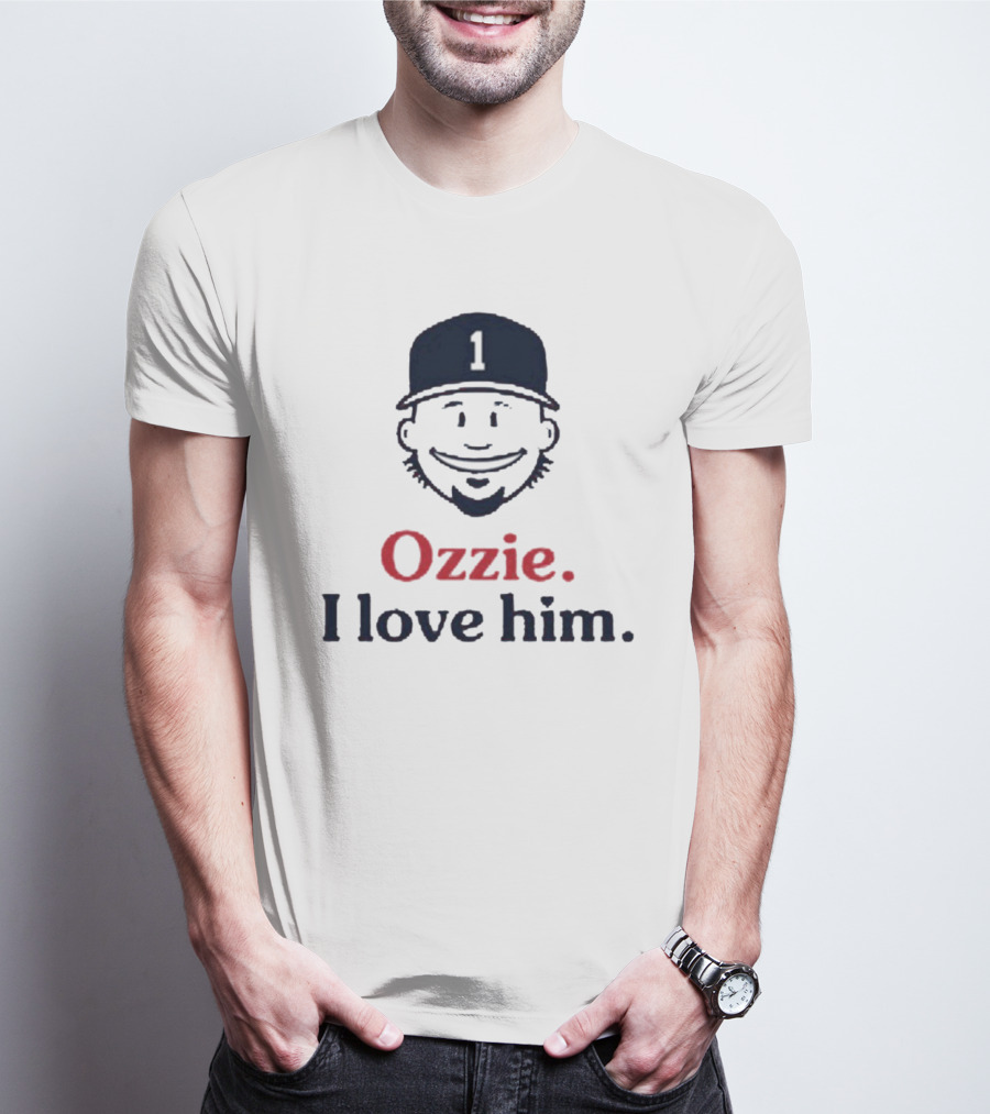Ozzie #1 I Love Him Baseball Cap Image T-Shirt