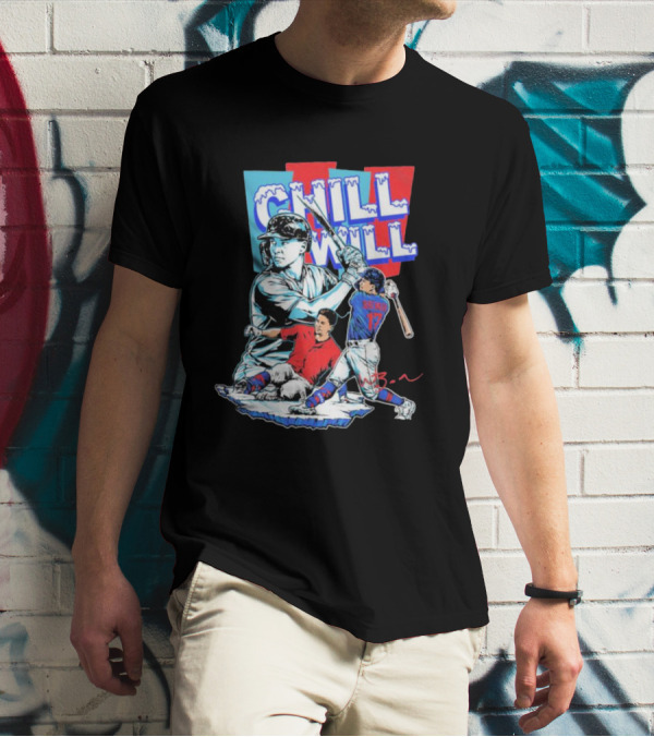Will Brennan Chill Will Baseball Ice Themed T-Shirt
