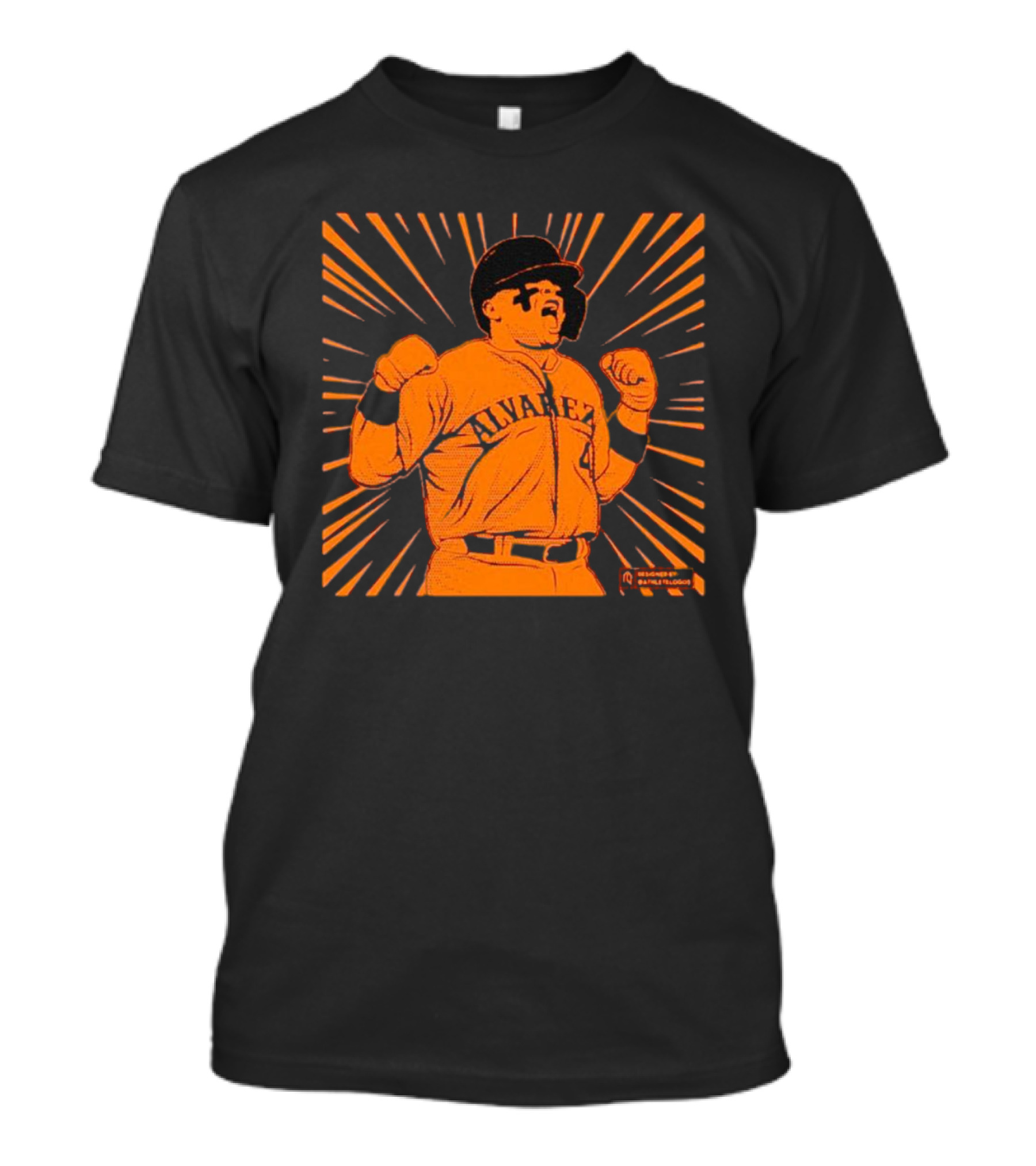 Beast Francisco Alvarez Baseball Celebration Graphic Burst T-Shirt