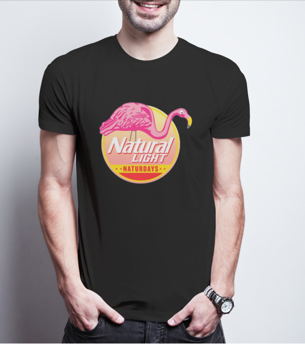Natural Light Naturdays Flamingo T-Shirt