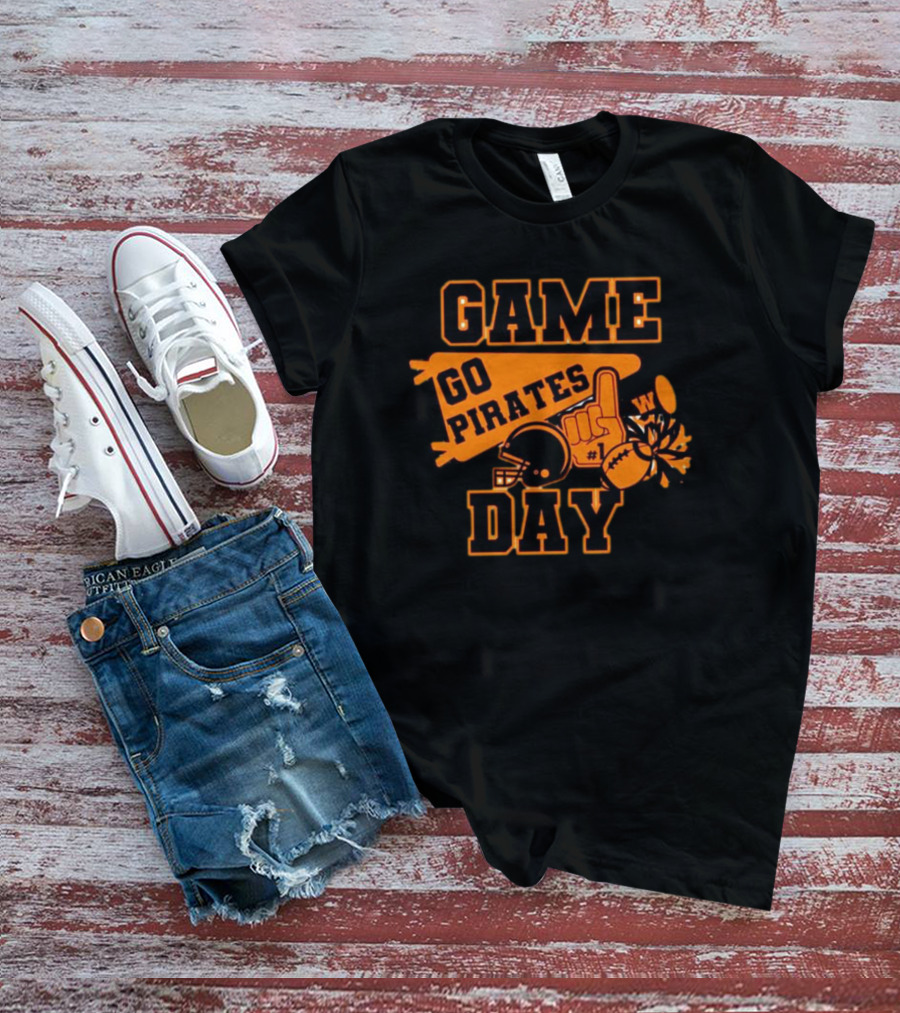 Game Day Go Pirates Football Fan Gear T-Shirt