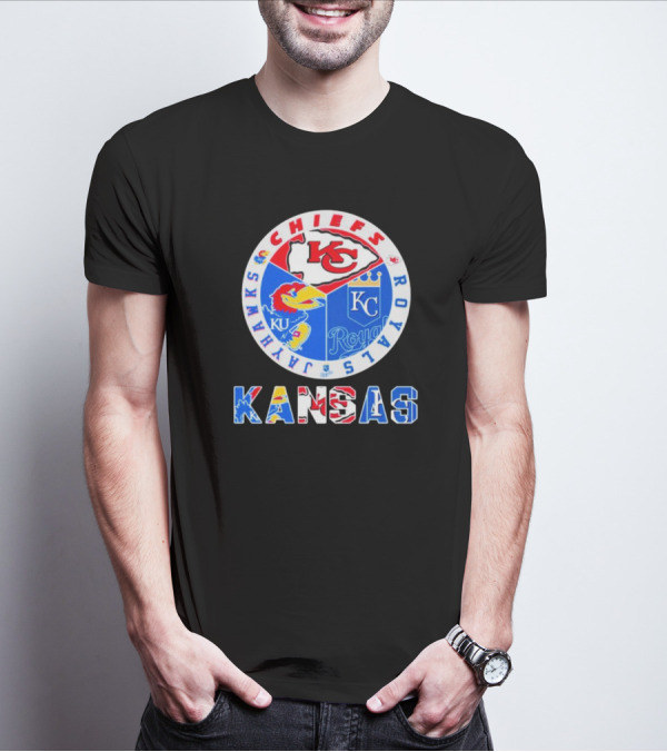Kansas Jayhawks Chiefs Royals Sports Team T-Shirt