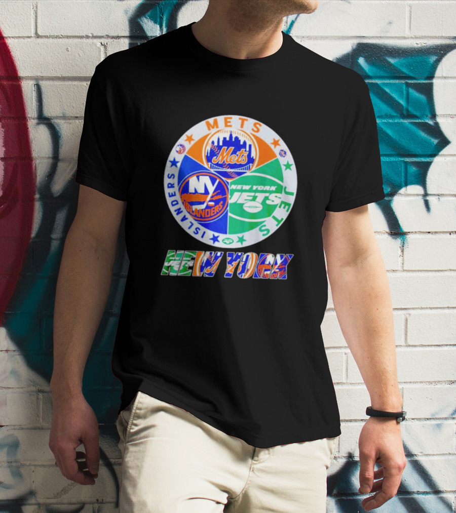 NEW YORK METS ISLANDERS JETS SPORTS TEAM T-Shirt