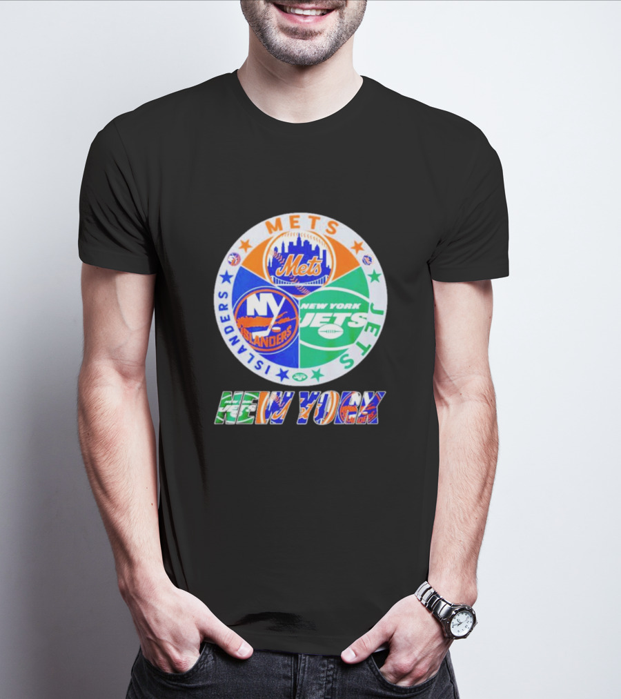 NEW YORK METS ISLANDERS JETS SPORTS TEAM T-Shirt