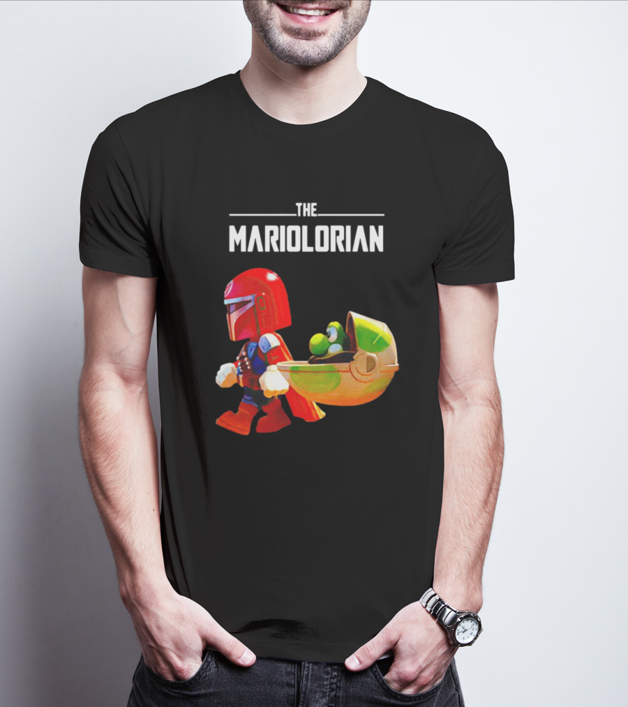 The Mandalorian And Super Mario The Mariolorian Yoshi T-Shirt