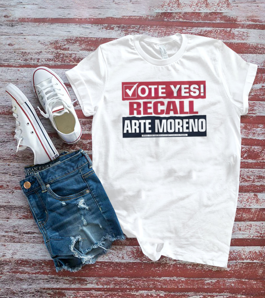 Vote Yes Recall Arte Moreno T-Shirt