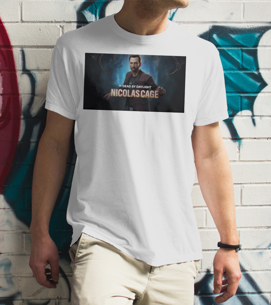 Dead By Daylight Nicolas Cage Survivor Character T-Shirt