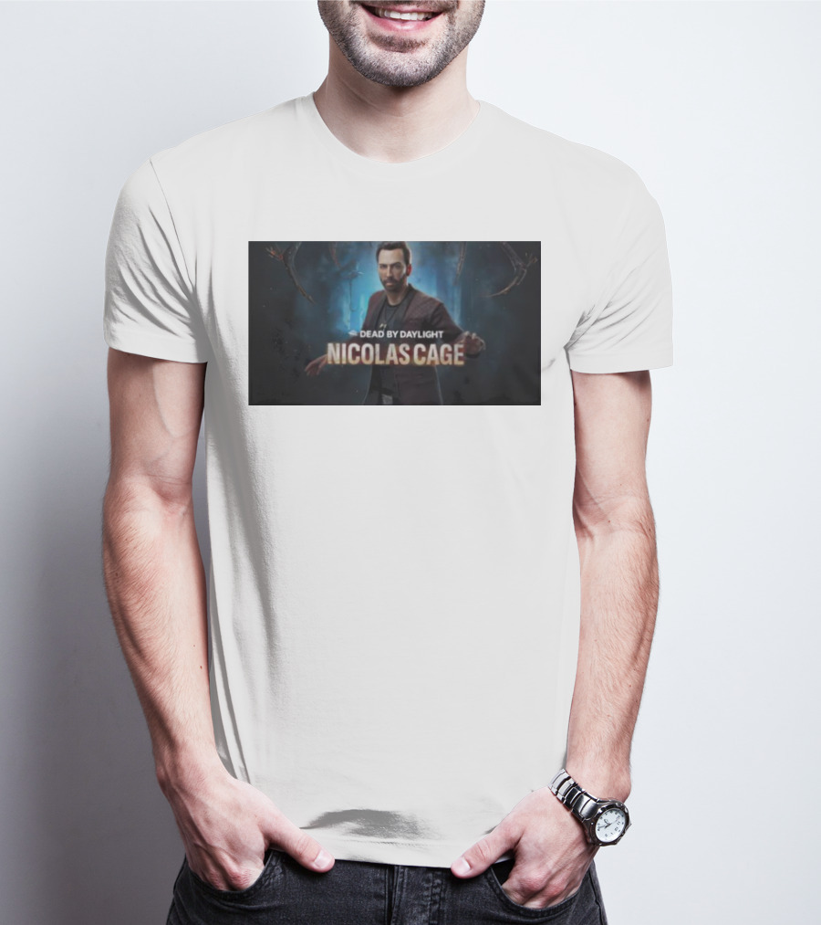 Dead By Daylight Nicolas Cage Survivor Character T-Shirt