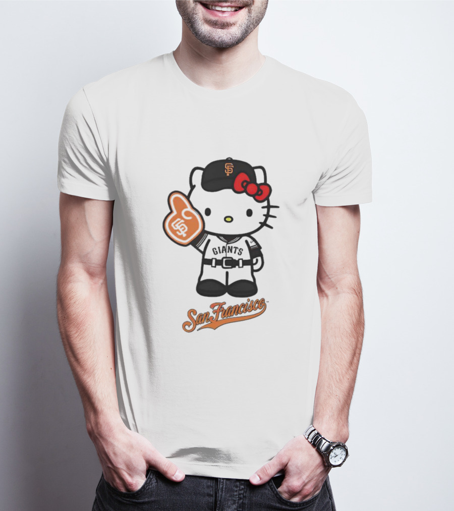 San Francisco Giants Hello Kitty Foam Finger T-Shirt
