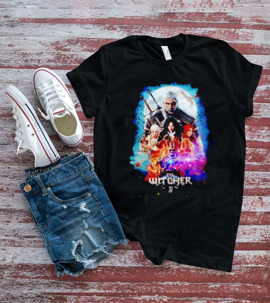 The Witcher Geralt Ciri Yennefer Triss Fantasy T-Shirt