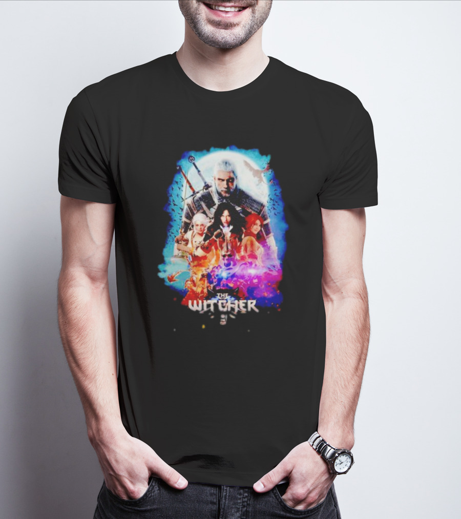 The Witcher Geralt Ciri Yennefer Triss Fantasy T-Shirt