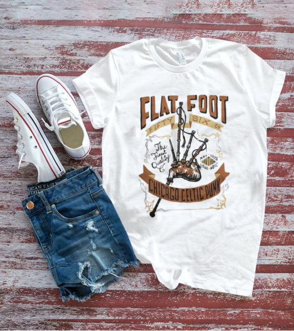 Flatfoot Fifty Six Co Chicago Celtic Punk Bagpipes T-Shirt