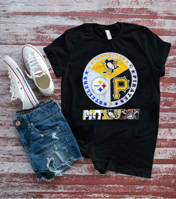 Steelers Penguins Pirates Pittsburgh Circle T-Shirt