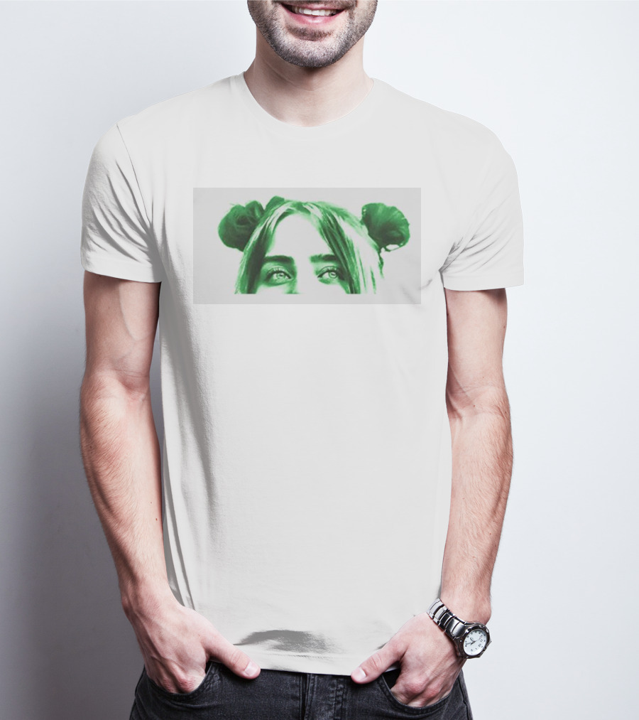 Billie Eilish E Girl To Icon Green Hair T-Shirt