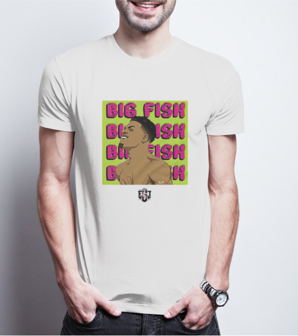 Errol Spence Jr Big Fish Repeating Text T-Shirt